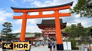 A walk through Fushimi Inari - Kyoto Japan June 2023 - 4K HDR