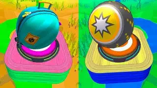 Going Balls Reverse vs Action Balls Reverse - Race of New Color Balls