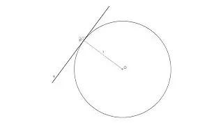 How to draw a tangent at a point on the circle