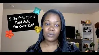 5 Thrifted Items That Sold for Over $50 💰 #reselling #thrifting #depop #poshmark