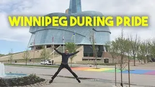 Visiting a Human Rights museum during Winnipeg Pride!