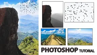 How to Combine Many Photos into One in Adobe Photoshop Tutorial, Merge Multiple Photos in Photoshop