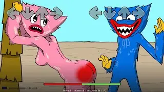 Fnf be like Kissy Missy picking coconuts this Pose But Huggy Wuggy the Boss Poppy Playtime Animation