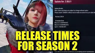 Tekken 8 Season 2 Release Times