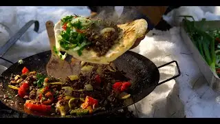TÜRKİYENİN EN UCUZ YEMEĞİ. KAR SUYU İLE CİĞER KAVURMA YAPTIM. #food #gaziantep #ciğerkavurma