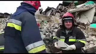 Разбор завалов в Бородянке