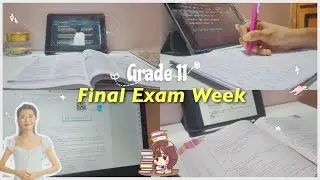 FINAL EXAMS WEEK VLOG 11TH GRADER |Study Vlog Class 11 Exam time Motivation |exams preparation