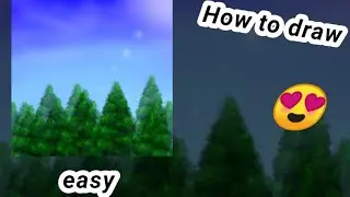 How to draw easy beautiful scenery 🥰🥰easy tutorial#drawing#art@yogeshlh1457