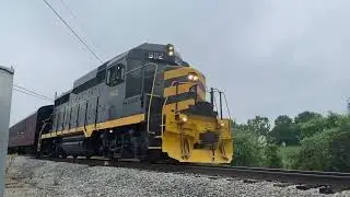 Ohio Rail Experience Lima Limited Passenger Excursion Train passing through Tremont, Ohio
