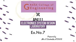 GRACE COE ECE AP4111 ESD LAB Ex 7