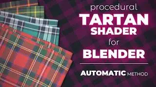 Procedural Tartan Shader for Blender   Part 3 - automatic method