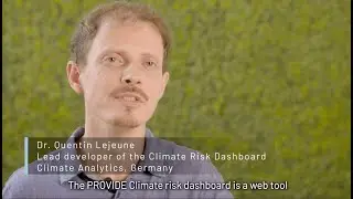 The climate risk dashboard provides data on climate risk that can help adaptation practitioners.