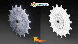 Sprocket Design || Hard Surface || Subdivision || Product Modelling in blender
