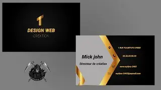 Carte de visite design: Illustrator cc