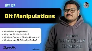 Bit Manipulation in Telugu | Binary, Operators & Tricks | Python DSA | srkcodes