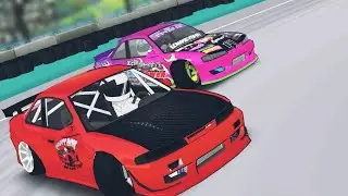 Silvia S14 Naoki Nakamura style Japanese style Pink style team on Minami FR Legends 