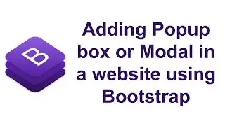Adding Popup box / Modal in a website using Bootstrap