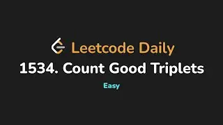 1534. Count Good Triplets | Leetcode Daily - Python