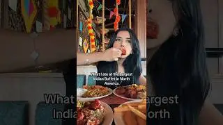 Largest Indian Buffet In North America 🤯 #food #eating #shorts #buffet