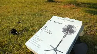 Living Zone Stand Fan Destruction