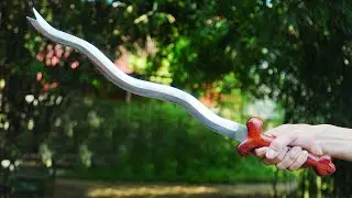 Scrap Metal Forged into a Snake Sword