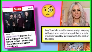 LOU TEASDALE IN TROUBLE ON TWITTER FOR SAYING THIS ABOUT ONE DIRECTION