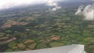 Take off from Gatwick London - Film of Flight from INSIDE the Aircraft