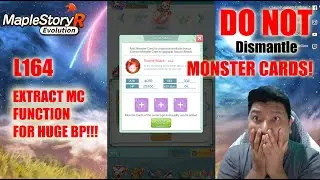 Maplestory R evolution - Level 164 Monster Card Extraction
