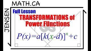 1.4 Transformations of Power Functions (full lesson) | Grade 12 advanced functions | jensenmath.ca