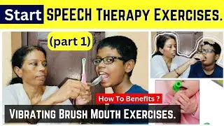 Vibrating Brush Exercises for Autism || part 1