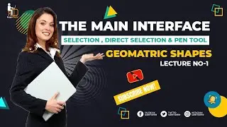 main interface illustrator geo matric shapes G & D Lec No=1| Rozgar Digital