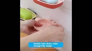 Creative Soap Dish Punch-Free Soap Holder Cute Soap Tray Large Soap Box