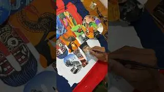 Lagi dan Lagi Custom Replika Jaket Lukis Indonesia #customjacket #senilukis #hutri #jaketlukis #art