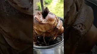 Курочка горячего копчения, коптильня "Ханхи-4