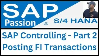 SAP Controlling Part 2 | Posting of basic entries in Finance