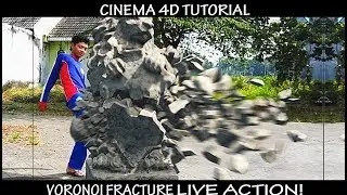 Cinema 4D || How to Voronoi Fracture with Live Action Tutorial! || (Destroy Anything in One Touch)