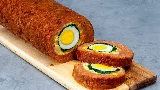 Minced meat roulade, using an old German recipe! The tastiest thing you have ever eaten!