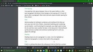 Introduction To Word Processing Notes Part Five