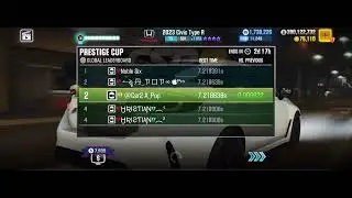 Csr2  Honda Civic Type R 2023 - 7.219 PC Run (Season 223) Top 5 Finish 💪😎