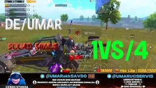 deUMARDAN MINUS SQUAD // UMARDAN SQUAD MINUS 1VS/4 // PUBG MOBILE