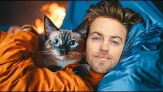 My Indoor Cat's CUTE Reaction Camping