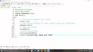 How to print current Day, Date and Time in C++