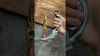 valorant reaver Karambit Champion Knife irl 
