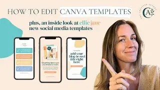 How to edit Canva templates, plus a look at the bold, colorful Ellie Jane templates for social media