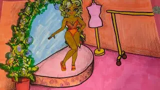 I GIVE DOLLS 🤗💜 WE DRAW A PODIUM 🤩 for a doll 😍 
