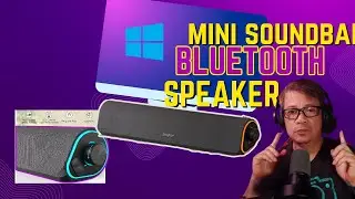 SOULION R50 Bluetooth Computer Speaker Review, PC Sound Bar Unboxing 