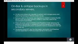 C11  Why you should move from ontape to onbar and backups from secondaries