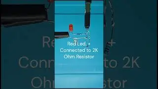 How to make Simple LED Flasher Circuit with BC547 Transistor #shorts