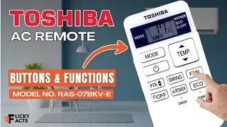 Toshiba AC Remote Buttons & Functions (Model No: RAS-07BKV-E) | Heat Pump Remote Guide