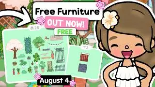 New *FREE* Garden FURNITURE PACK OUT NOW in Toca Boca World! (FREE PACK UPDATE)